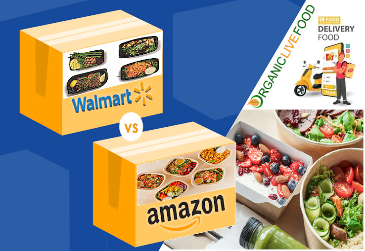 Wallmart Amazon healthy organic food delivery service